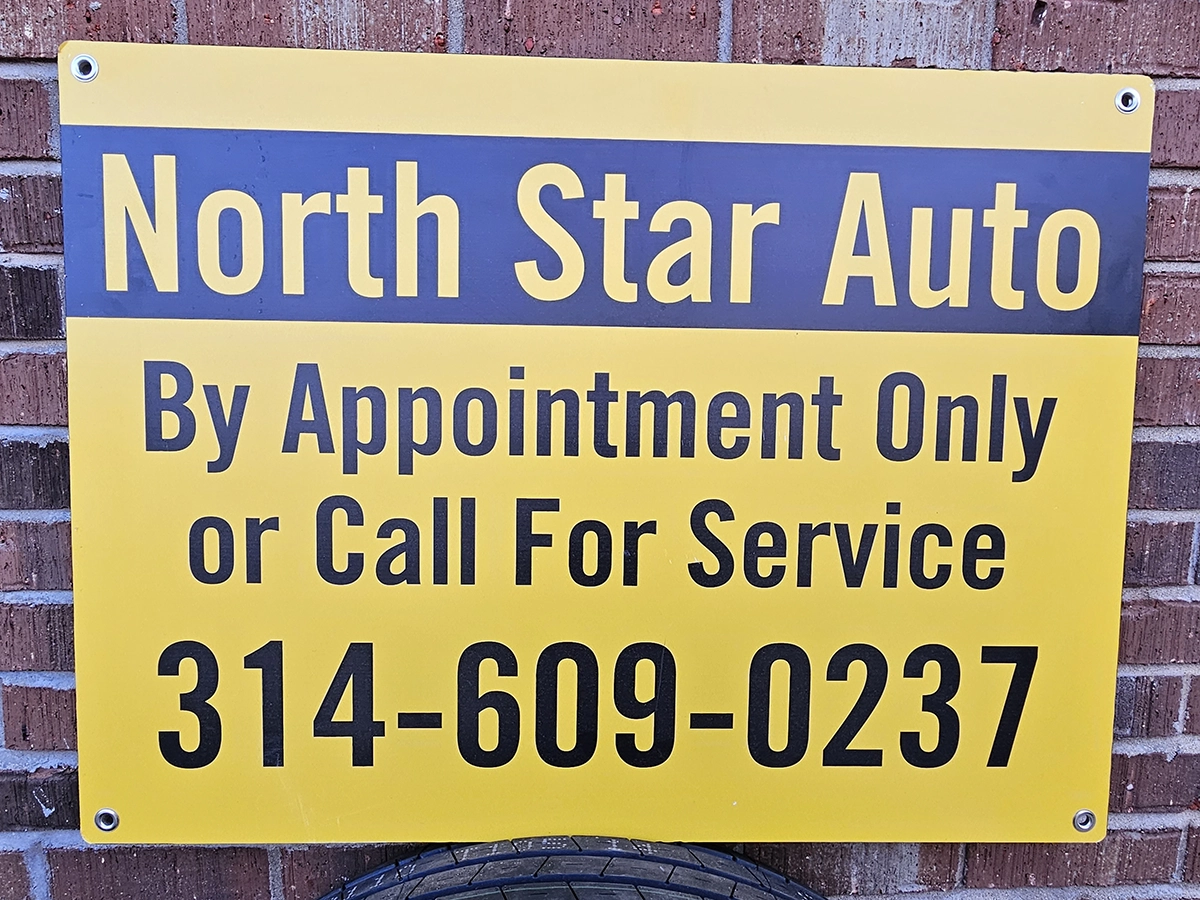 Phone with a call icon for scheduling an appointment at North Star Automotive in St. Louis, Missouri.